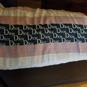 Dior logo scarf